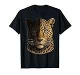 snow leopard cheetah jaguar panther - faccia di gatto, colore: nero maglietta