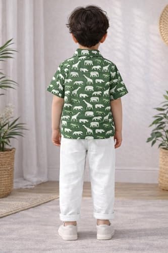 Image of Fashion Dream Boy's Cotton Animal Printed Co Ord Set|Boys Clothing Set|clothing set for kids boys