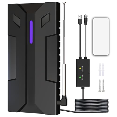 Antenna TV Interna DVBT2 Antenna TV EsternoWavemax Festberg Hitenna TV Antennes,Rewave Antenna 2025, antenna per interni con segnale forte, antenne Smart TV 30dBi per esterni HD/4K (HE06)