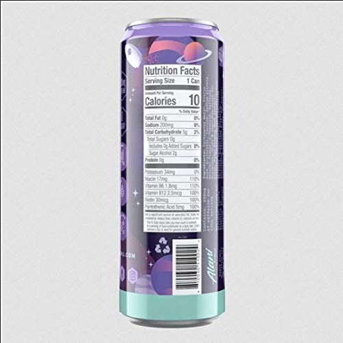 Extreme Energy Alani Nu Sugar Free Energy Drinks 12 Ounce Cans (Cosmic Stardust, 6 Cans) #TOP2