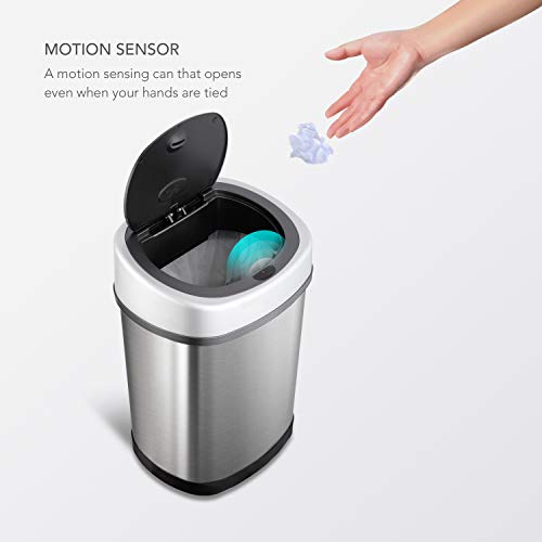 Ninestars CB-50-13/12-9 Cb-Dzt-50-13/12-9 Automatic Touchless Infrared Motion Sensor Trash Can Combo Set thumb #3