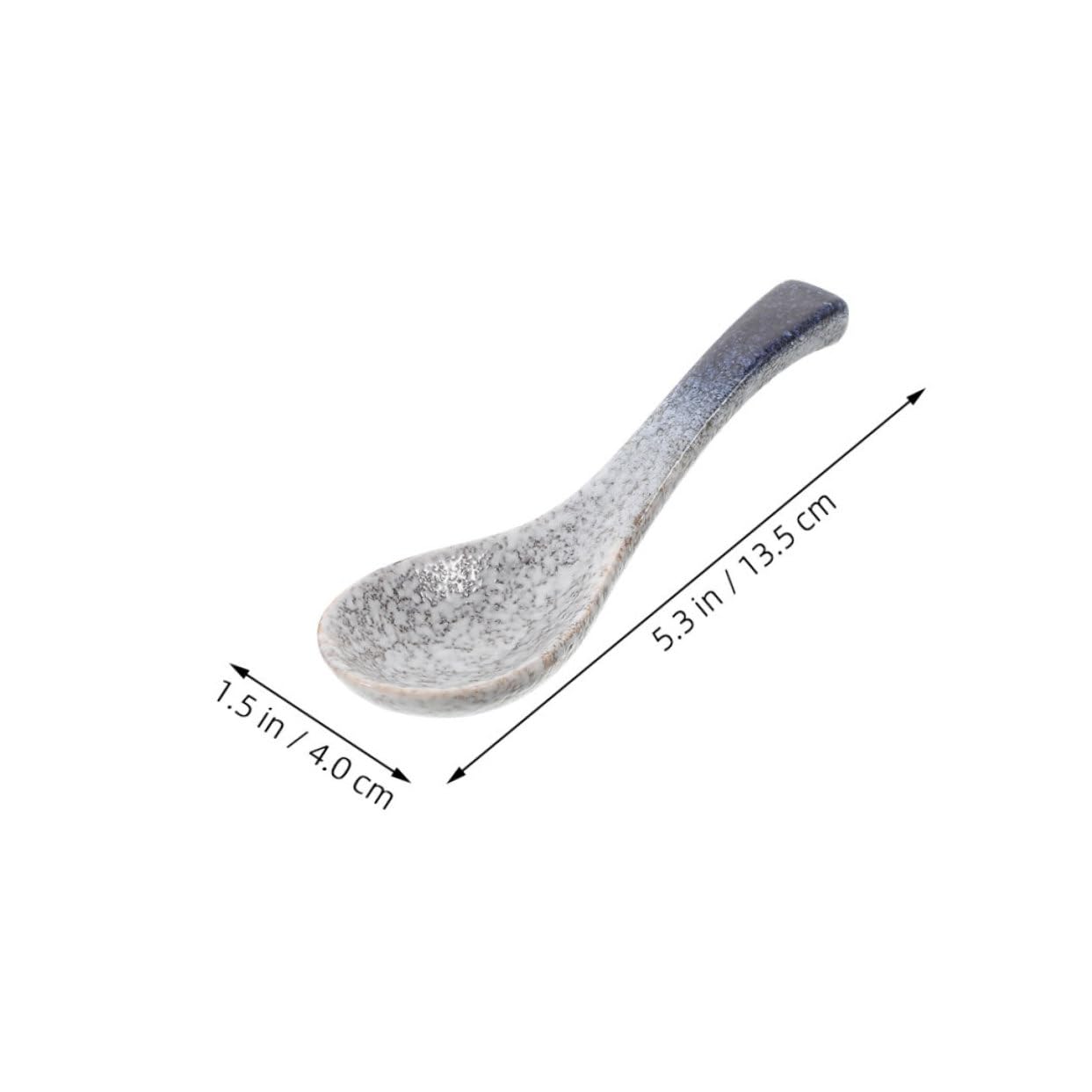 2pcs Japanese Retro Ceramic Spoons Unique Porcelain Soup Spoons with Distinctive Glaze Microwave Safe Easy to Clean for Everyday Dining and Special Events