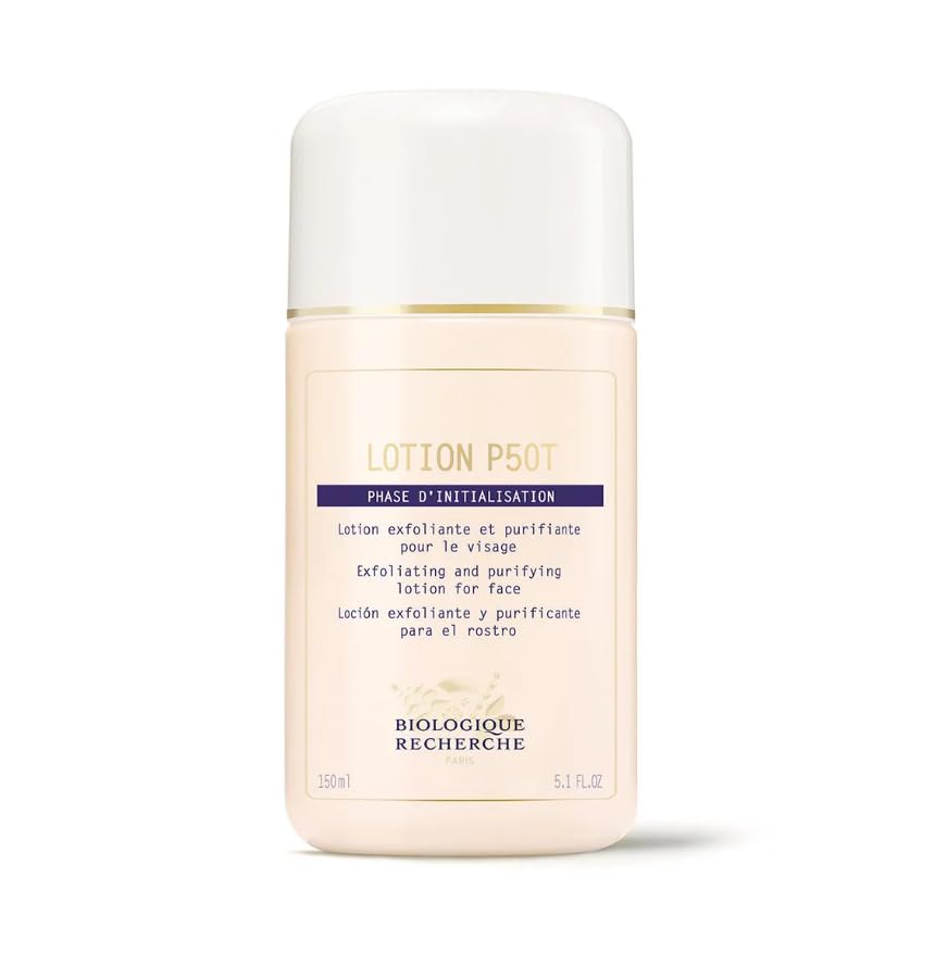 BIOLOGIQUE RECHERCHE Lotion P50T (Exfoliating, Balancing, Calming Lotion), 5.1 Fl. Oz