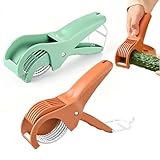 Bustlwor 2 Pezzi Affetta Banane in Acciaio Inox, Taglia Frutta Multifunzionale, con 5 Lame, per Banane, Salsicce, Fragole, Uva