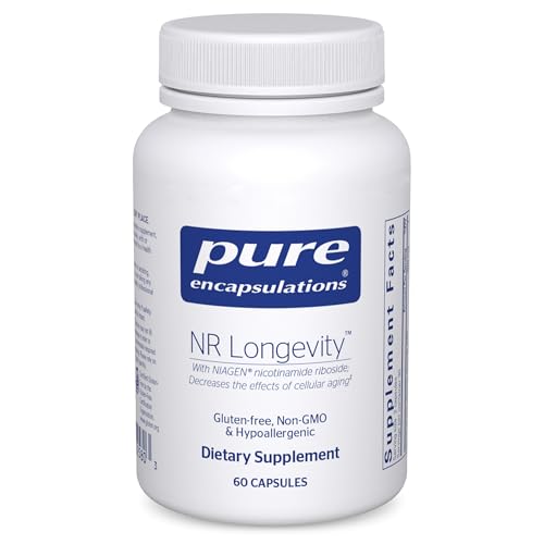 Pure Encapsulations NR Longevity NAD Supplement Supports Healthy Aging NAD+ Replenishment Mitochondrial Function with NIAGEN* Gluten Free Non-GMO Hypoallergenic 60 Capsules