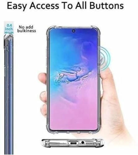 Image of BOXXO Flexible Back Cover for Samsung Galaxy S10 Lite | Back Cover Transparent Clear Shockproof Case Four Corner Protection | Slim Protective Mobile Phone Cover for Samsung Galaxy S10 Lite