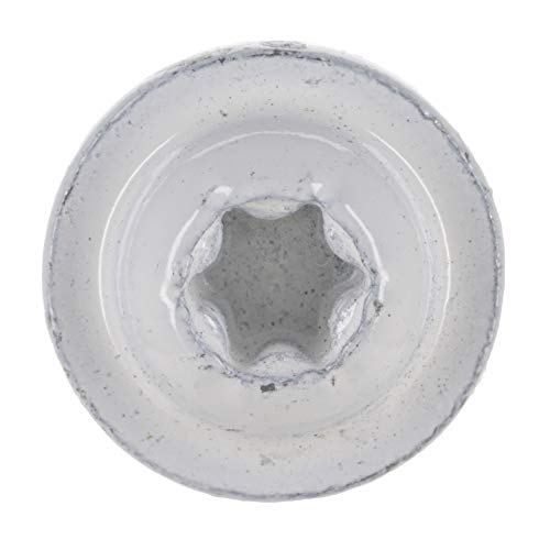 #9 x 1-3/4" Tornillos Saberdrive Blanco para Gabinetes 1 LB, Aproximadamente 123 Piezas, Tornillos Duraderos para Madera con Rosca Serrada para Fijación Segura miniatura 2