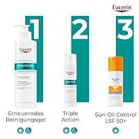 Eucerin Oil Control Sun Face Gel-Creme LSF 50+ 50 ml & Eucerin DermoPure Clinical Erneuerndes Reinigungsgel 400 ml – Ansicht 5