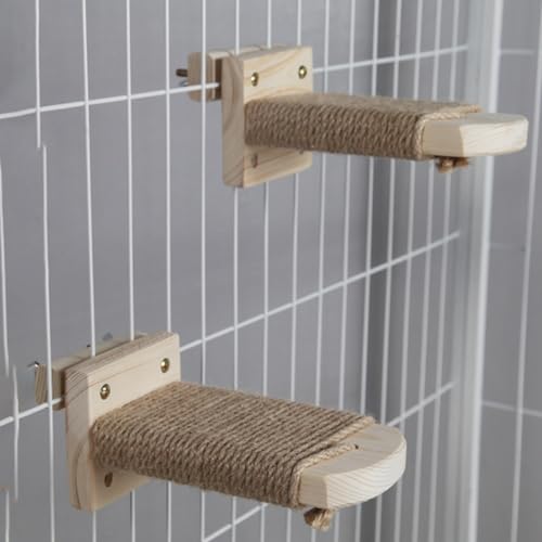 Passos de escalada da gaiola de gatos, degraus de escalada montados em gaiola | de prateleira de esc