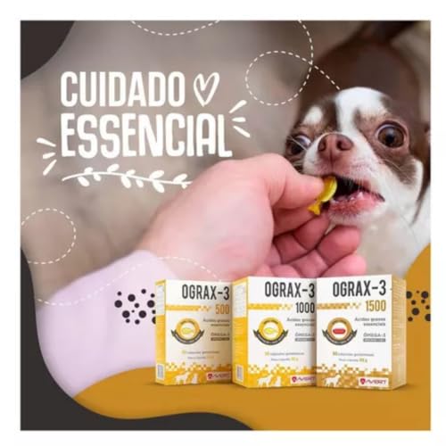 Suplemento Ograx 3 1000 Ômega-3 Para Cães 30 Cápsulas Avert