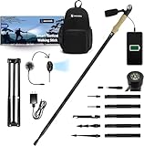 SmartstickX Collapsible Tactical Walking Stick with LED Light, USB Charging, Cork Grip, and Survival Tools – Aircraft Aluminum Trekking Pole for Hiking, Camping, Outdoors & Self Defense