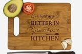 Krezy Case Wooden Cutting Board, Laser Engraved Board, Chopping board-Gift for Mom, Gift for Grandma