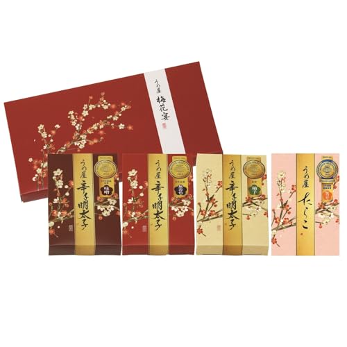 辛子明太子詰合せ4種×100g[梅花宴四味セット][うめ屋]