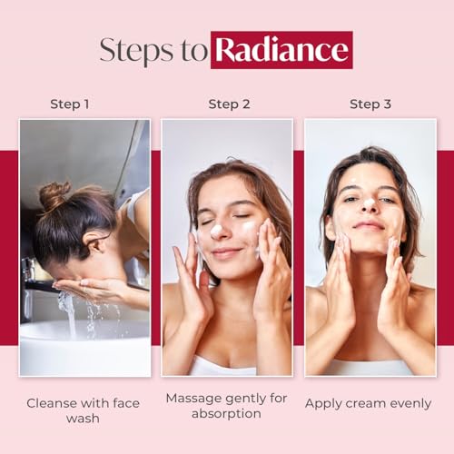 Image of Meglow by Leeford Skin Brightening Moisturizer Cream for Women, Pack of 2 (50g each)