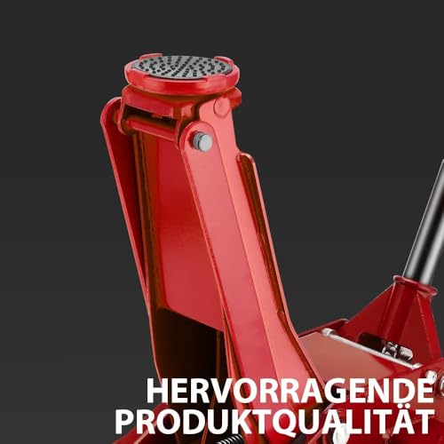Cric hydraulique de sol 3T en acier robuste avec double pompe de levage