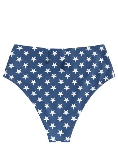 Image of ZAFUL Women High Waisted Bikini Bottoms Ruched Swimsuit Bottom Tummy Control Bathing Suit Bottoms