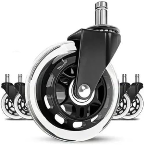 5 Rodas Anti Risco Universal 75mm para Cadeira de Escritório - Alta Durabilidade e Mobilidade