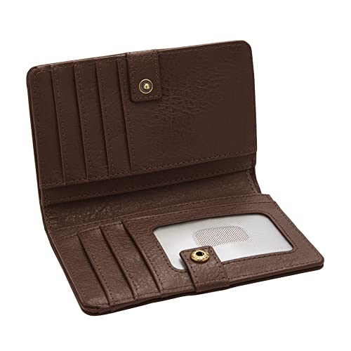 Image of Fossil Womens Liza Multifunction Wallet, Espresso