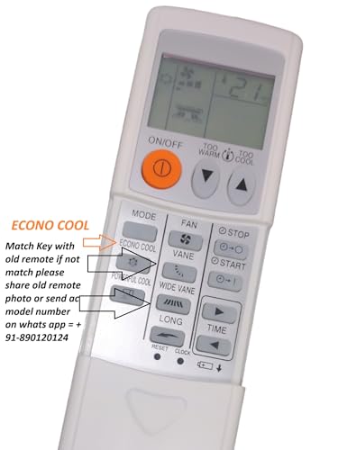 Image of AMAZOR Ac Remote- Model 56A Econo Compatible with Mitsubishi Ac Remote Original | Suitable for 1 | 1.2 | 1.3 | 1.5 | 1.8 | 2 | 2.2 | 2.5 | 3 Ton Split and Window Air Conditioner
