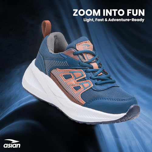 Image of ASIAN Adventure-56 Kids Running Shoes | Stylish Sports Sneakers with Memory Foam, Breathable Mesh Shoes | Anti-Slip Grip Sole for Daily Use, School & Travel
