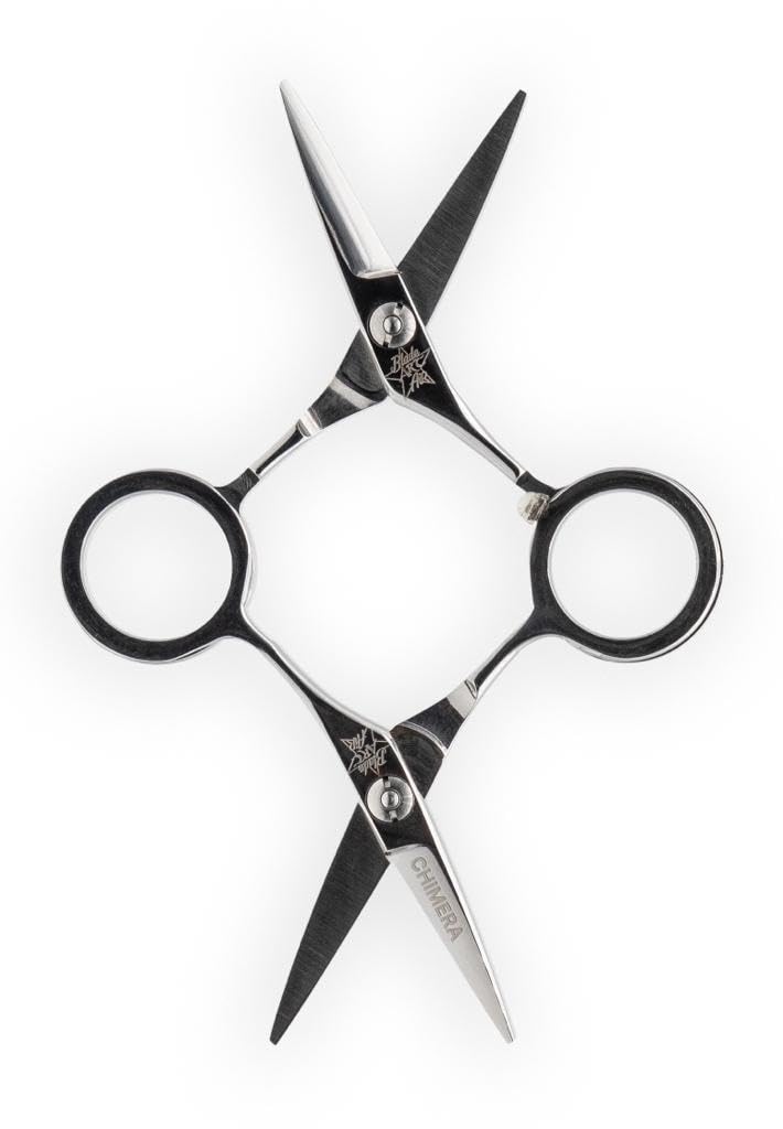 Forbici Professionali da Parrucchiere Chimera™ – Doppia Lama Affilata in Acciaio Inox, 4 ”, Ergonomiche, Colore Argento – Per Taglio Preciso Uomo & Donna.