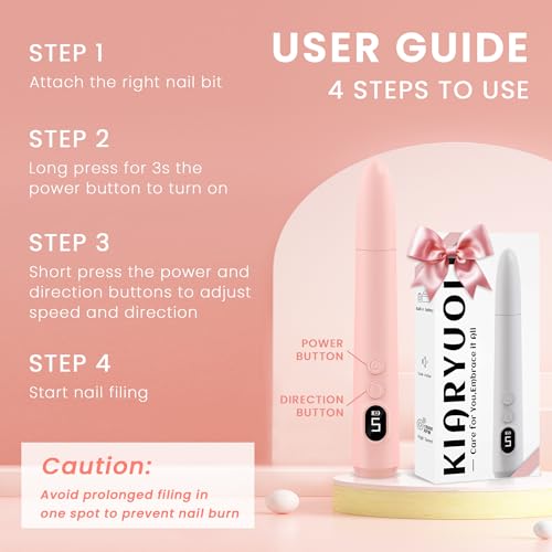 Save 19% on Cordless Electric Nail Drill Kit with LED Light - Image 6