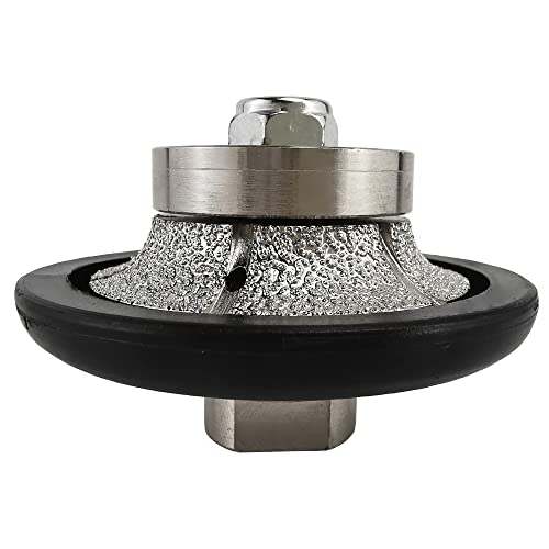 NBB Rueda de perfil de diamante, fresa de enrutador de diamante, broca para perfilar la porcelana baldosas cerámica granito mármol piedra, fácil de usar en amoladora angular (Half-Bullnose B10)