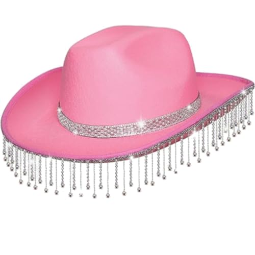 Chapeau cowboy brillant pour tenue de fête originale et réussie