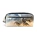 Produktbild ahomy Wolf Starry Sky Tree Bleistift Fällen für Mädchen und Jungen, Stift Tasche Stationery Make-up Tasche Geldbörse groß Kapazität Wasserdicht für Frauen
