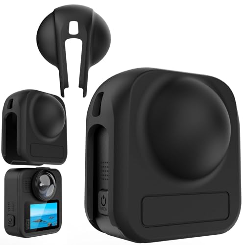 Taoricup GoPro Max2 対応 シリコンケース 保護ケース 保護カバー GoPro Max 2 対応 レンズキャップ アクセサリー 落下・衝撃に強い