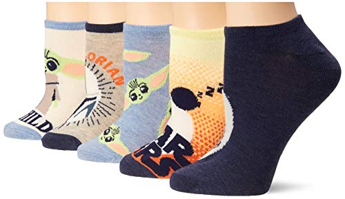 Star Wars Womens 5 Pack No Show Casual Sock, Blue Ivory Multi, 9-11 Us #TOP1