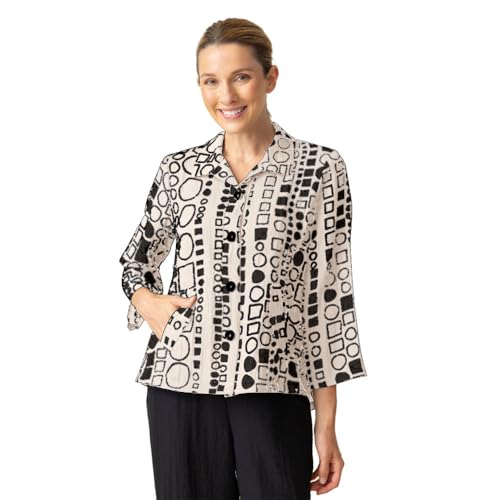 Habitat Women's Circle Gets the Square Print Jacket - 34149