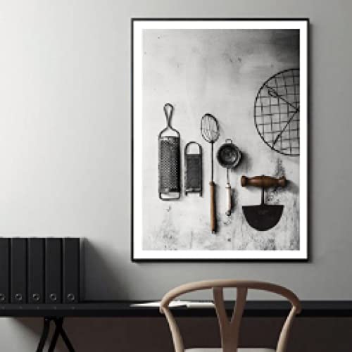 Affiches ustensiles cuisine pour raviver un mur blanc vide