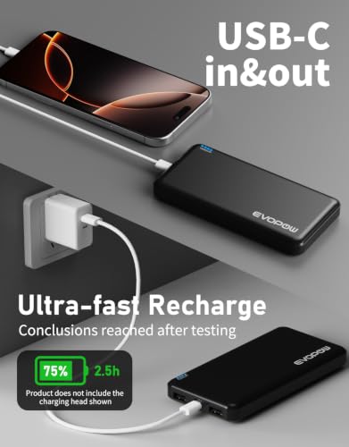 2-Pack Evopow 10000mAh Portable Charger Power Bank - image 5