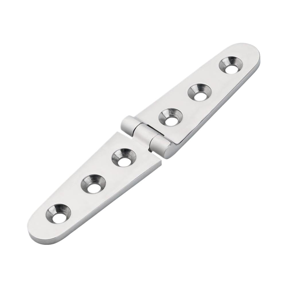 Ccxtzc Onecolor Marine 316 Stainless Steel 152X30mm Cast Boat Door Strap Hinge With 6 Holes Mirror Polish