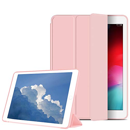ipad case 10.2 Pink ipad 7th gen case ipad Cover 8th Generation New iPad 10.2 Case 2020,iPad8 Cases Lightweight Smart Cover with Soft TPU Back, Auto Sleep/Wake for iPad 7th Gen 2019 (Pink)