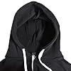 True Face Classic Men’s Hoodie | Comfortable Zip-Up Hooded Top | Long Sleeve Jacket with Ribbed Cuff | Hoodies are Ideal Weekend Wear Black - With White Cord XXL #4