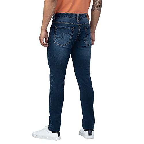 Image of Spykar Men's Slim Fit Low Rise Casual Jeans