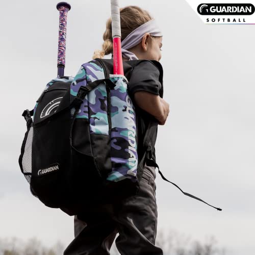 Guardian Rookie Baseball Bags For Youth - Kids Baseball Bag – Holds Two Bats - Durable Bat Bags Baseball Youth Boys And Girls – Includes Hook To Hang On Fence - Pastel Multi #TOP1