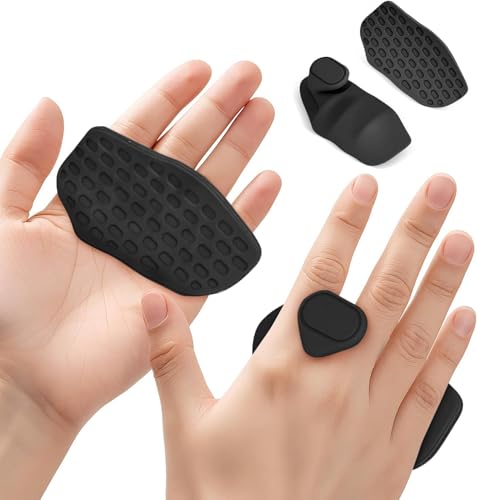 Anti-Slip Workout Grips, Gym Grips Weight Lifting Grips Pads, Ergonomics Weight Lifting Gloves for Men Women Deadlift, Fitness Training and Exercise, Gym Grips Pads for Palm Protection (Black)