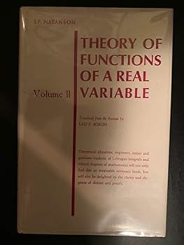 Hardcover THEORY OF FUNCTIONS OF A REAL VARIABLE,VOL.2 Book