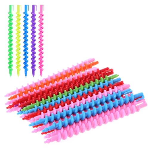 LQIOACU 20 Pezzi Bigodino Lungo per Boccoli, Flessibile, Piccolo, Tubo