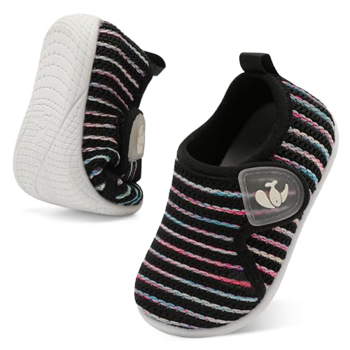 Image of FEETCITY Toddler Walking Shoes Slip On Toddler Shoes Boys Girls Kids Sports Sneakers Casual School Shoes Barefoot Shoes