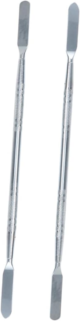 jojofuny 2pcs Long Stainless Steel Spudger Pry Tool for Mobile Phone Tablet and Laptop Repair Thin Double-ended Opening Stick and Portable Electronics Repair Kit