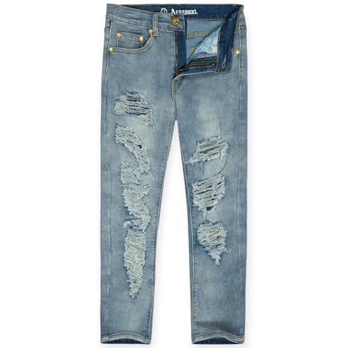 Kids Ripped Pants (Medium Blue)