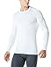 TSLA Men's Thermal Long Sleeve Compression Shirts, Athletic Base Layer Top, Winter Gear Running T-Shirt, Thermal Athletic White, X-Large