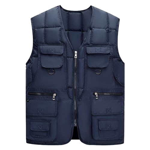 Veste de travail légère sans manches gilet loisirs multi-poches cargo