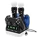 Tihokile Station de charge pour console PS4, peut remplir la console PS4 et le contrôleur PS4 VR, pour PS4/PSVR/PS Pro/PS Slim, conception d'alimentation rapide, avec indicateur intelligent