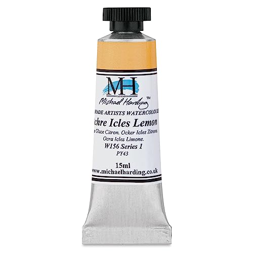 Michael Harding Professional Watercolors - 15ml Tubes (Ochre Icles Lemon), 15 ml (Pack of 1)