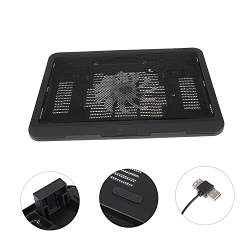 Base refrigeradora ergonómica para laptop con ángulo inclinado y ventilador silencioso miniatura 7